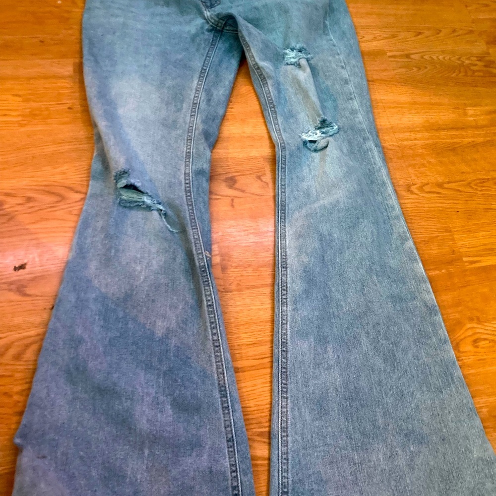 Low rise bell bottoms